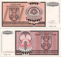 *10 000 000 000 Dinárov Chorvátsko 1993 R19a UNC - Kliknutím na obrázok zatvorte -